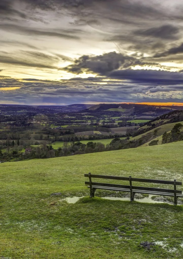 Poszter 29,7x42cm Reigate Hill, Assaf Frank
