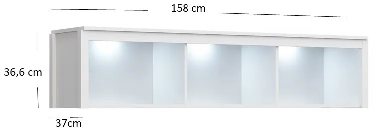Regál Olna (fehér). 1053156