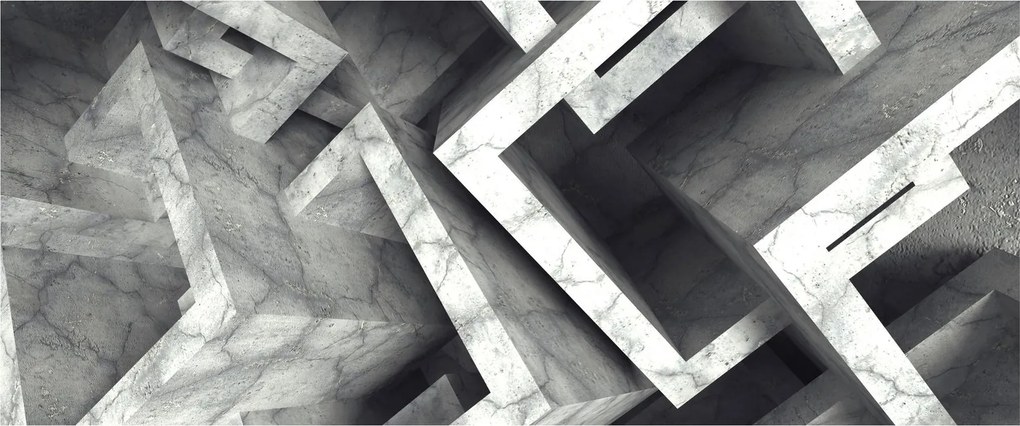 Absztrakt kép kocka (120x50 cm)
