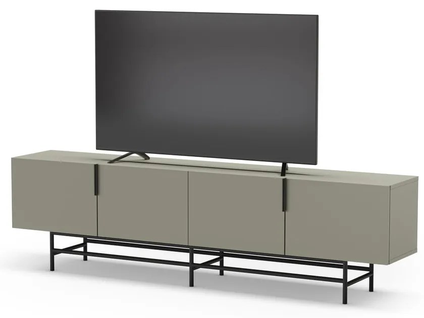 Zöldesszürke TV-állvány 200x63,5 cm Eldia – Marckeric