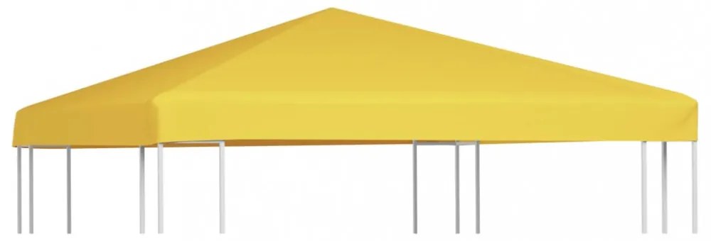 sárga pavilon-tetőponyva 270 g/m² 3 x 3 m