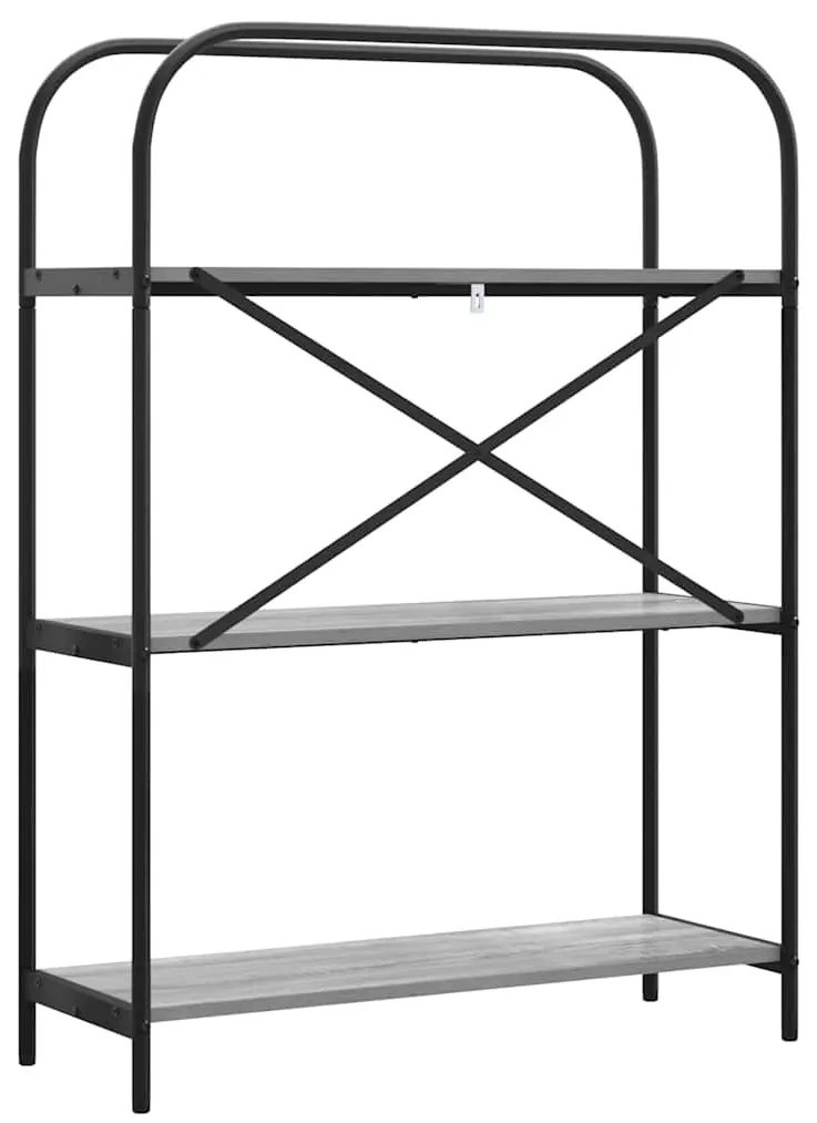 Könyvespolc Szürke sonoma 80 x 30 x 109 cm Faanyag