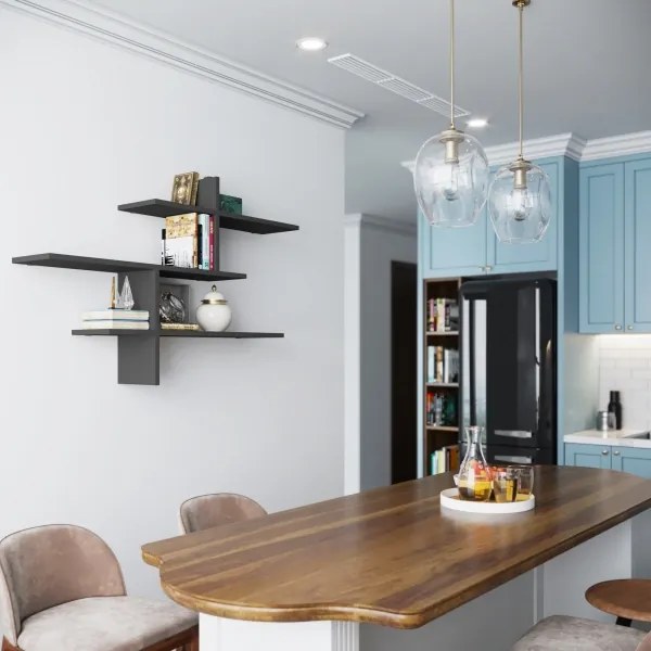 Fali polc LEO 80,5x123 cm antracit