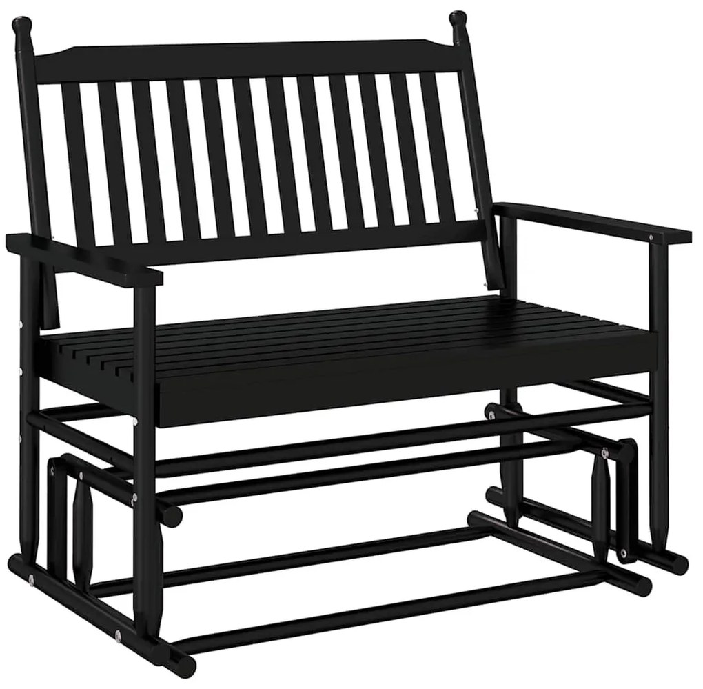 fekete tömör nyárfa hintapad 118 x 70 x 104,5 cm