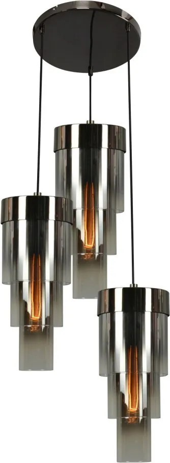 AVIANO LIGHTING 9211-0310 GRANS Többágú Függesztett Lámpa Fekete E27 IP20