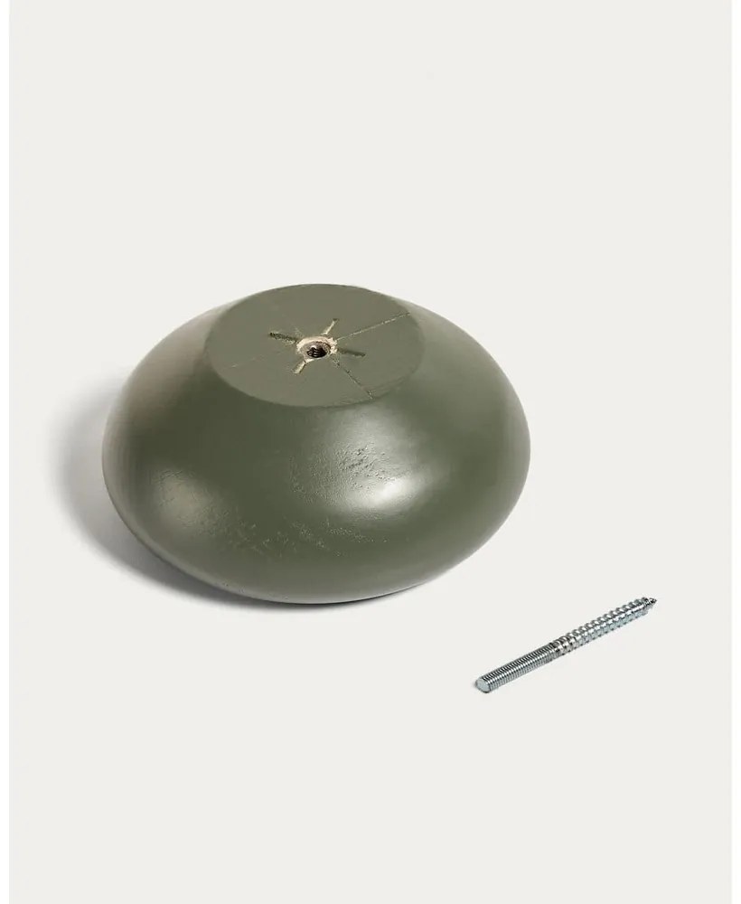 Szürkészöld fali fa akasztó szett 3 db-os Nadue – Kave Home