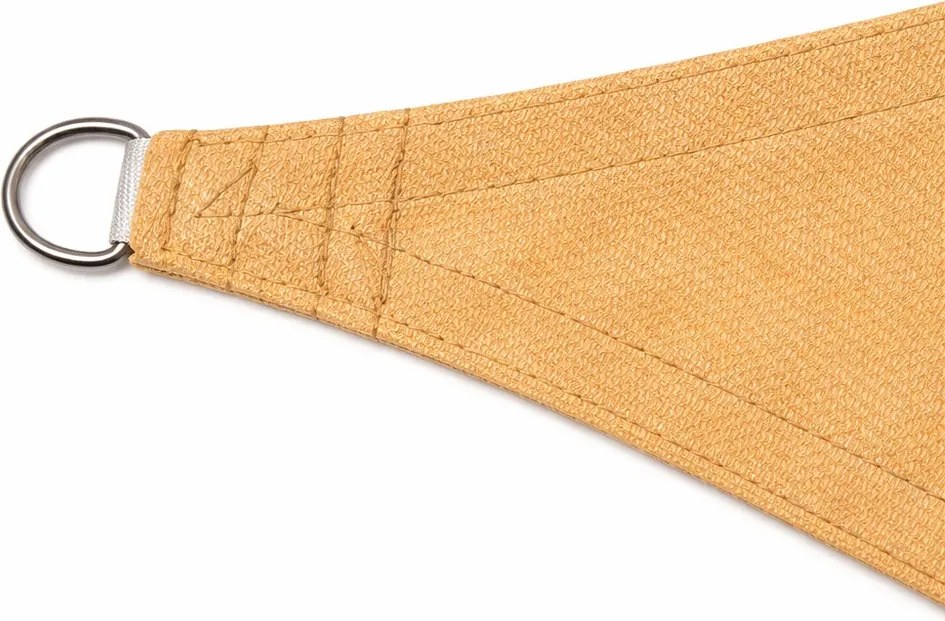 Napvitorla - árnyékoló teraszra, négyszög alakú 2x3 m Aranyhomok színben - HDPE anyagból