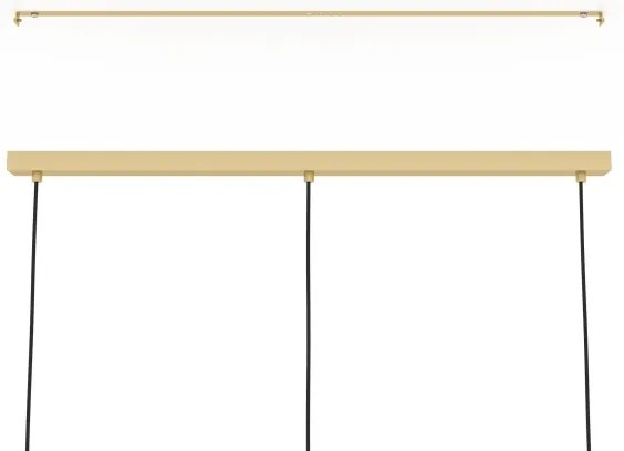 Eglo 390207 - Csillár zsinóron COROJAL 3xE27/40W/230V arany/barna