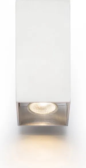 RENDL AGATE II nástěnná česaný hliník 230V LED GU10 2x7W
