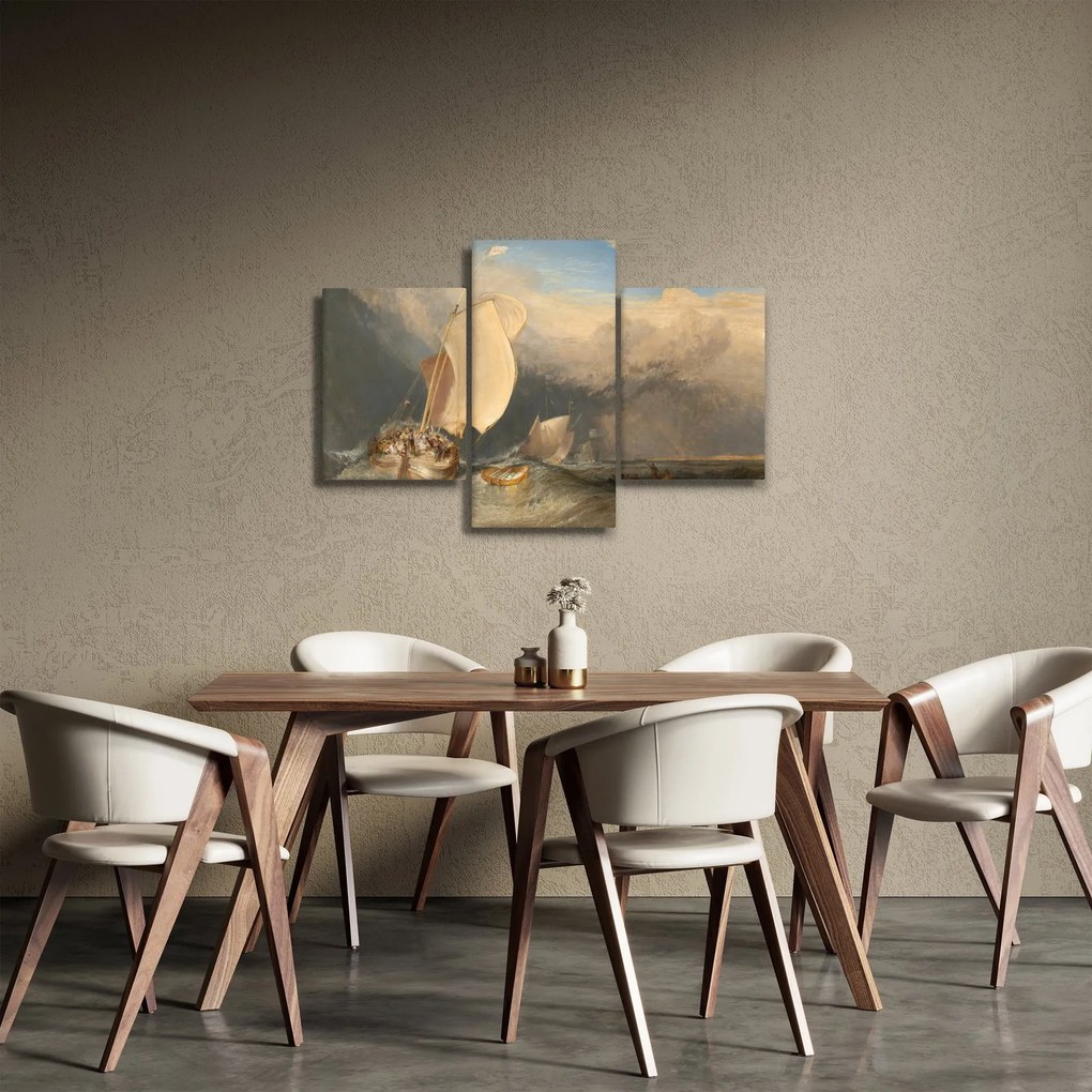 Kép - William Turner, Fishing Boats with Hucksters Bargaining for Fish, reprodukciók (90x60 cm)