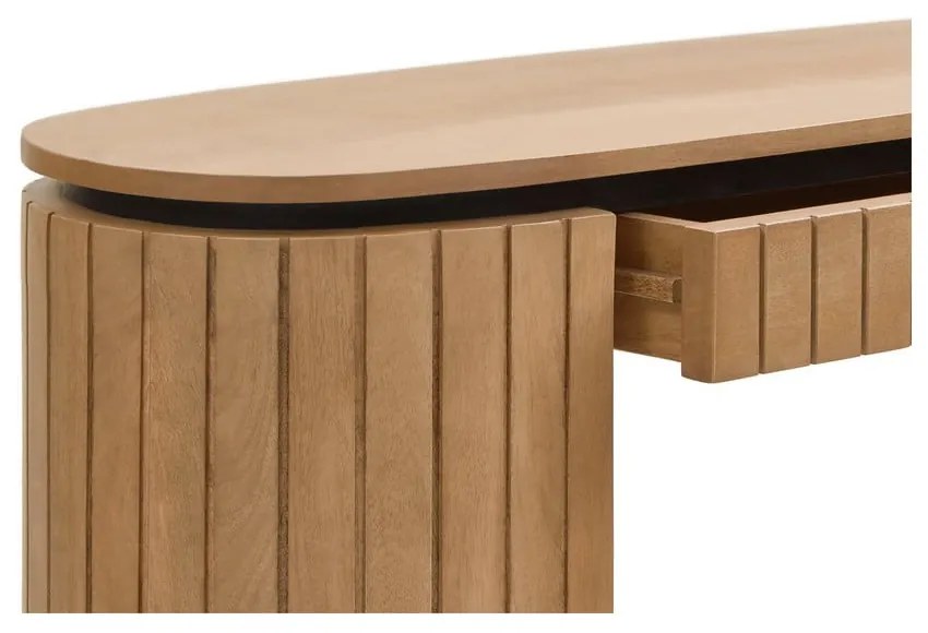Mangófa konzolasztal 120x35 cm Licia - Kave Home