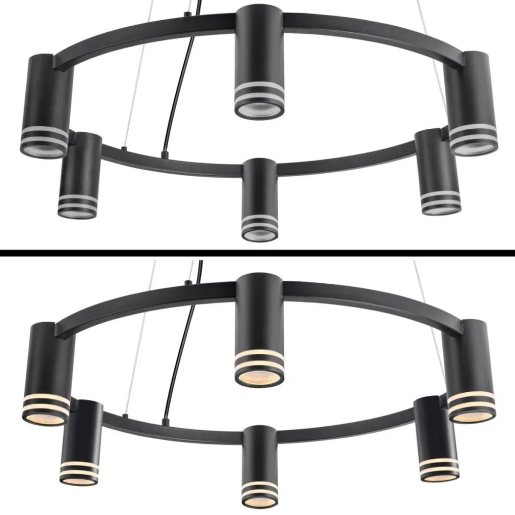 Polux ROMA 327574 Lepel lámpa 6x10W/GU10 IP20