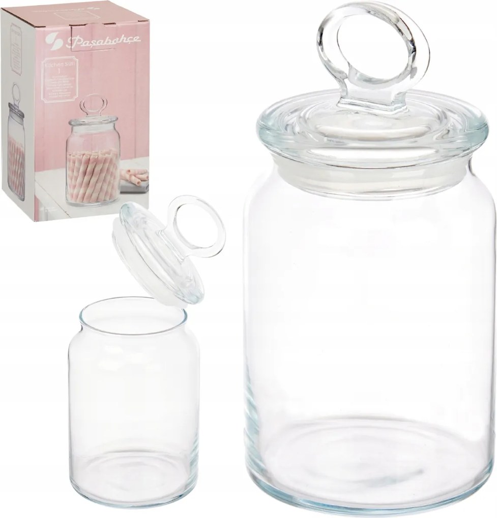 860 Ml-es Zárható Üveg Édességtartó, Teatartó Fedéllel