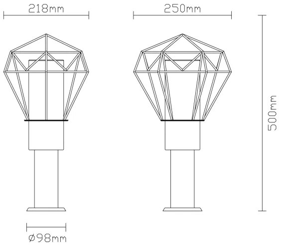 Globo 31356 - Kültéri lámpa HORACE 1xE27/15W/230V IP44