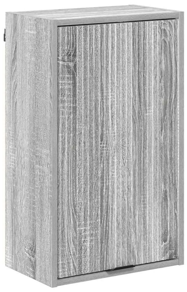 Fürdőszoba bútor szett fiókkal Szürke Sonoma Műanyag fa, fém