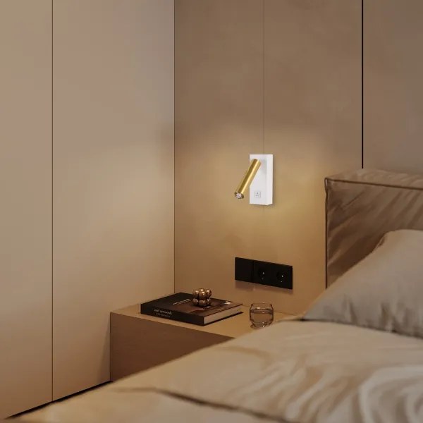 Brilagi - LED Fali spotlámpa MAYA 1xG9/7W/230V fehér/arany