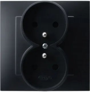 Dupla aljzat tűvel süllyesztett fekete Ospel Zafír GP-2ZZ/33