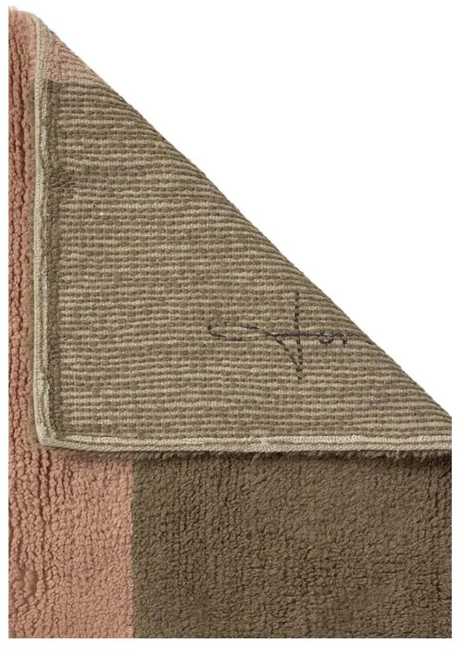 Kézi szövésű gyapjú futószőnyeg 80x230 cm Chroma Dusty Pink – Lorena Canals