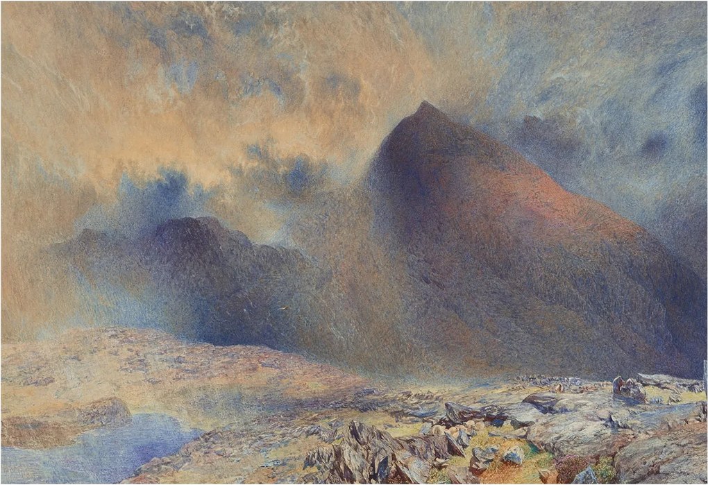 Fotótapéta Flizelin Dekoratív irodai Hegyi tájkép 152x104 Ragasztó