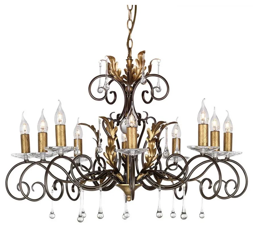 Elstead Lighting AMARILLI AML10-BRONZE Csillár 10x60W/E14