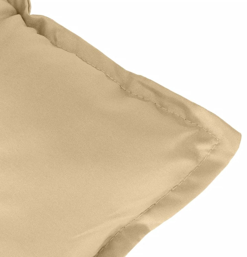 2 db melange bézs szövet kerti padpárna 120 x 50 x 7 cm