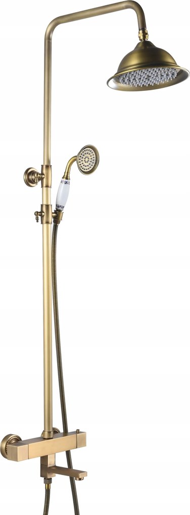 Zuhany Szett Retro Sárgaréz Termosztát