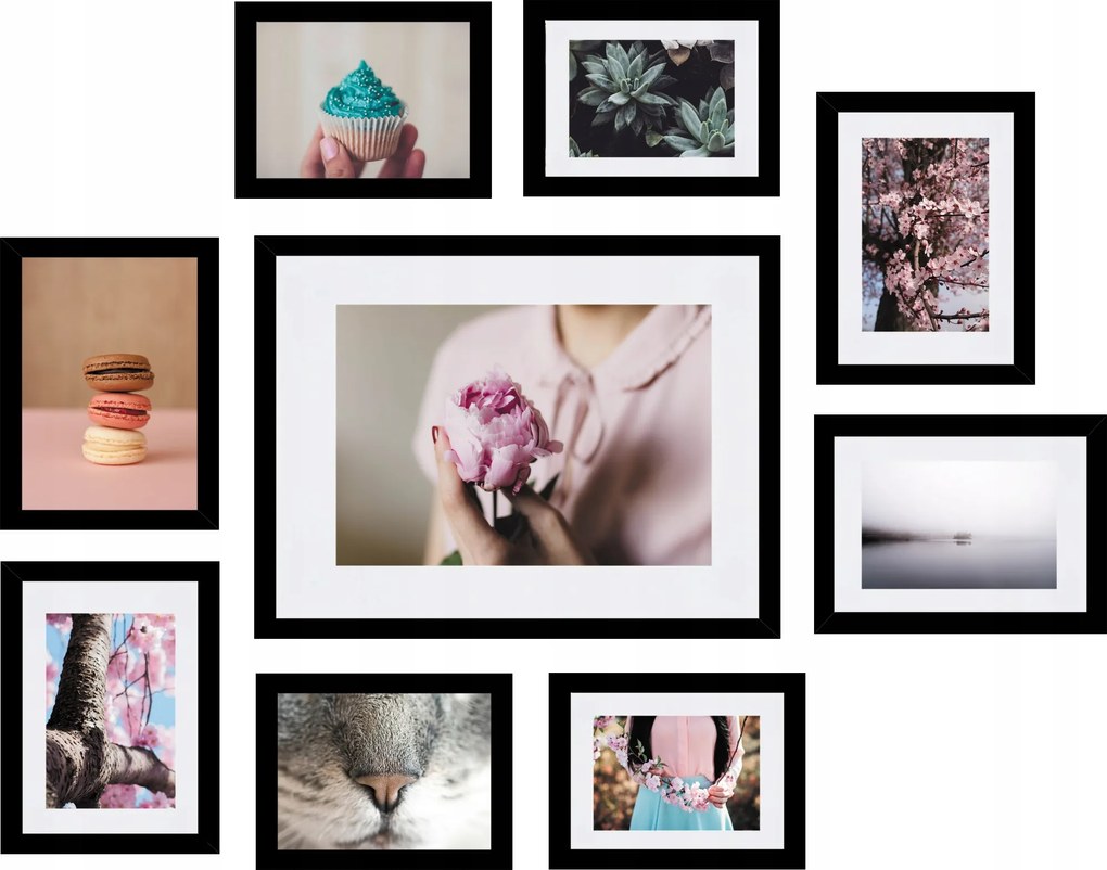 Multirama Velence képkeret szett, fekete