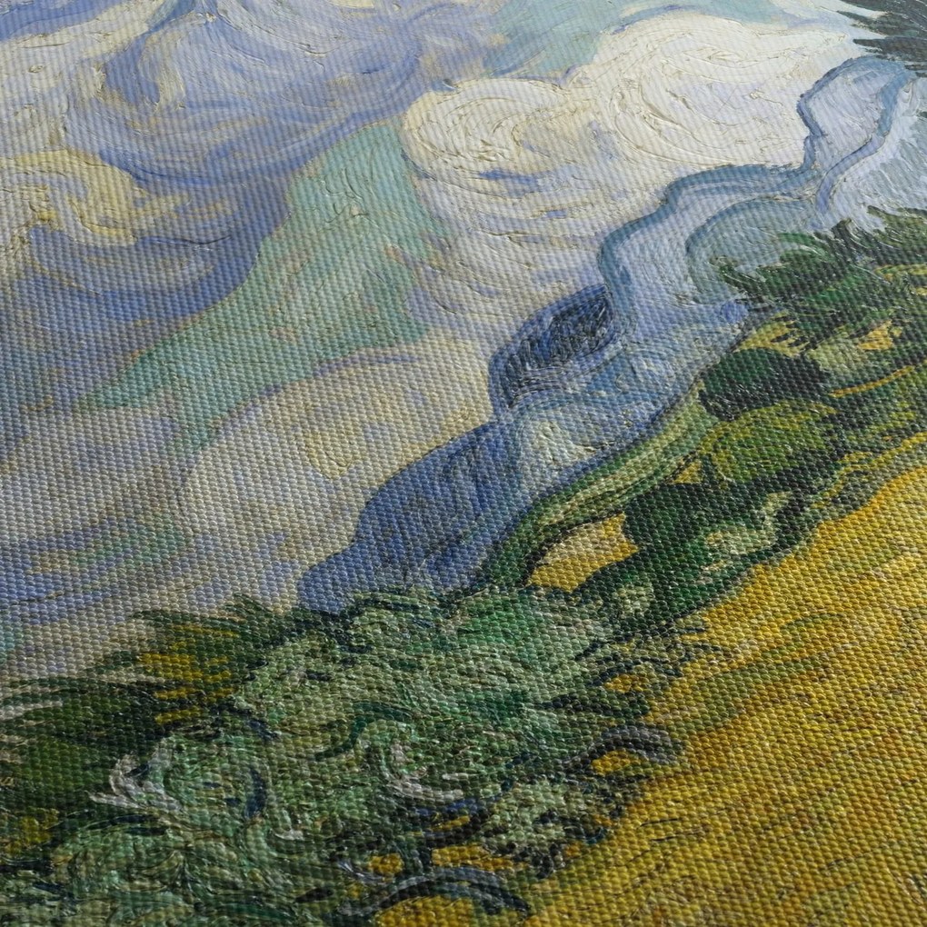 Kép - Vincent van Gogh, Wheat Field with Cypresses, reprodukciók (70x50 cm)