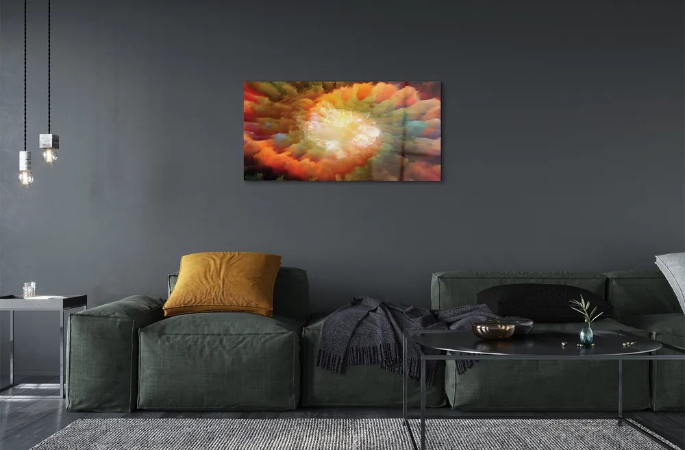 Üvegképek Absztrakt fraktál minták 125x50 cm