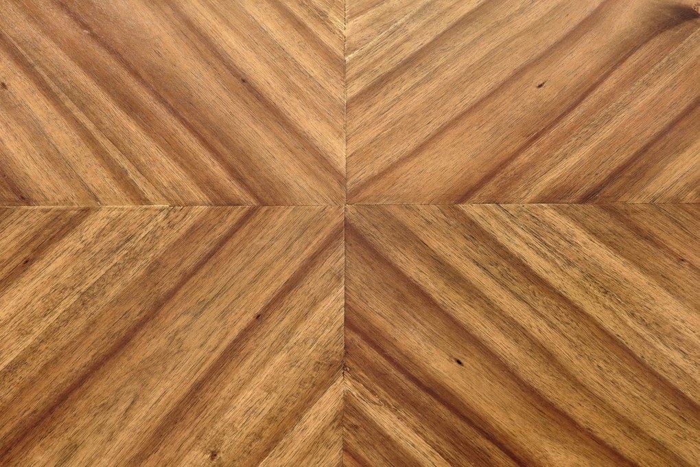LOCARNO fekete ovális étkezőasztal dió dekorral, 170x90 cm