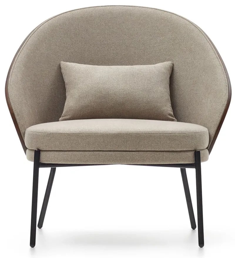 Világosbarna fotel Eamy – Kave Home