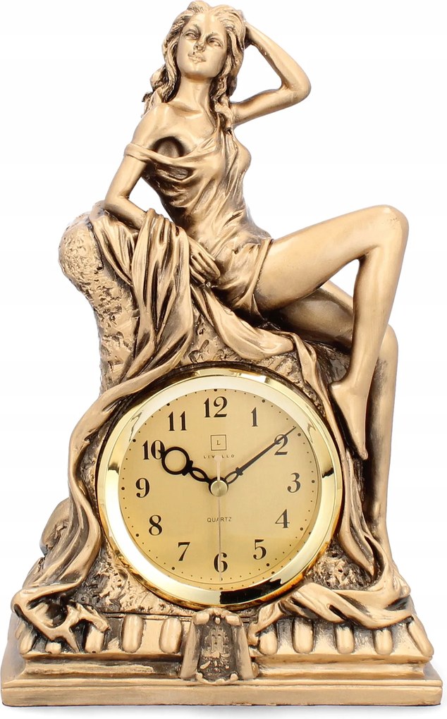 Kandalló óra Livello Nő luxus arany retro palota dekoráció