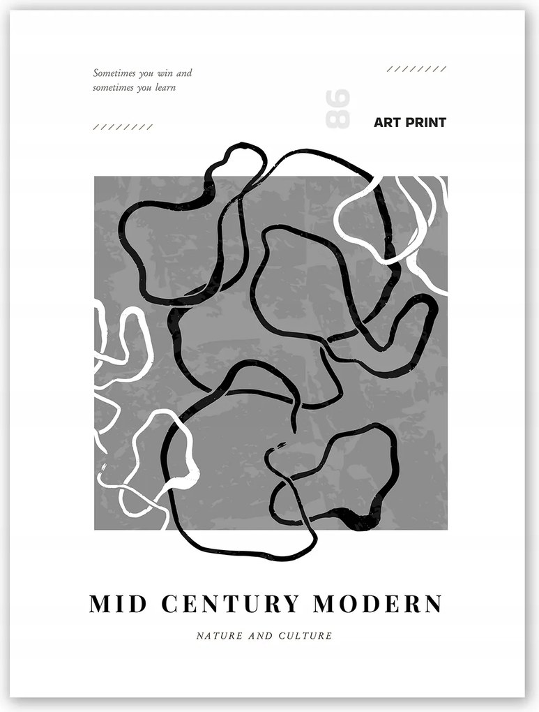 Boho absztrakt Poszter B1 100x70cm #T49