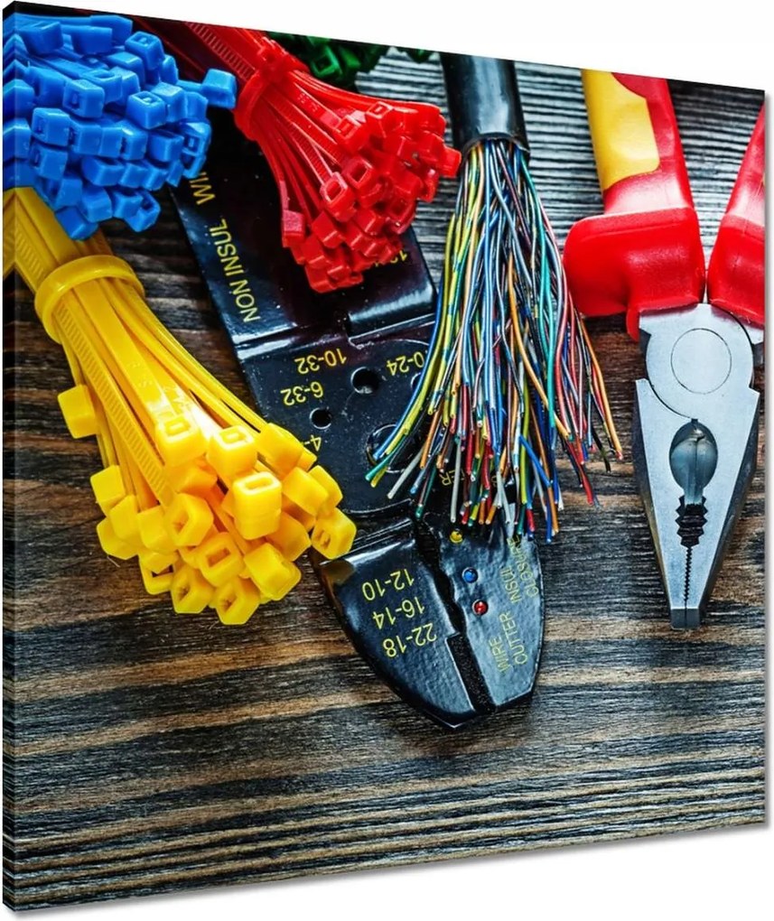 Vászonkép 60x60 Elektromos vezetékek