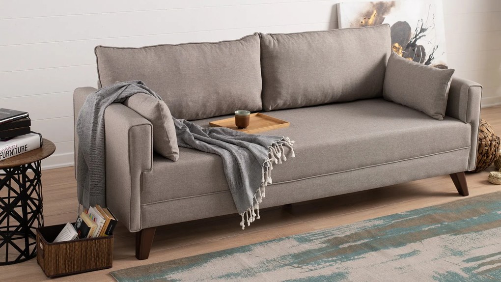 3 személyes kanapéágy Bella Sofa - Krém