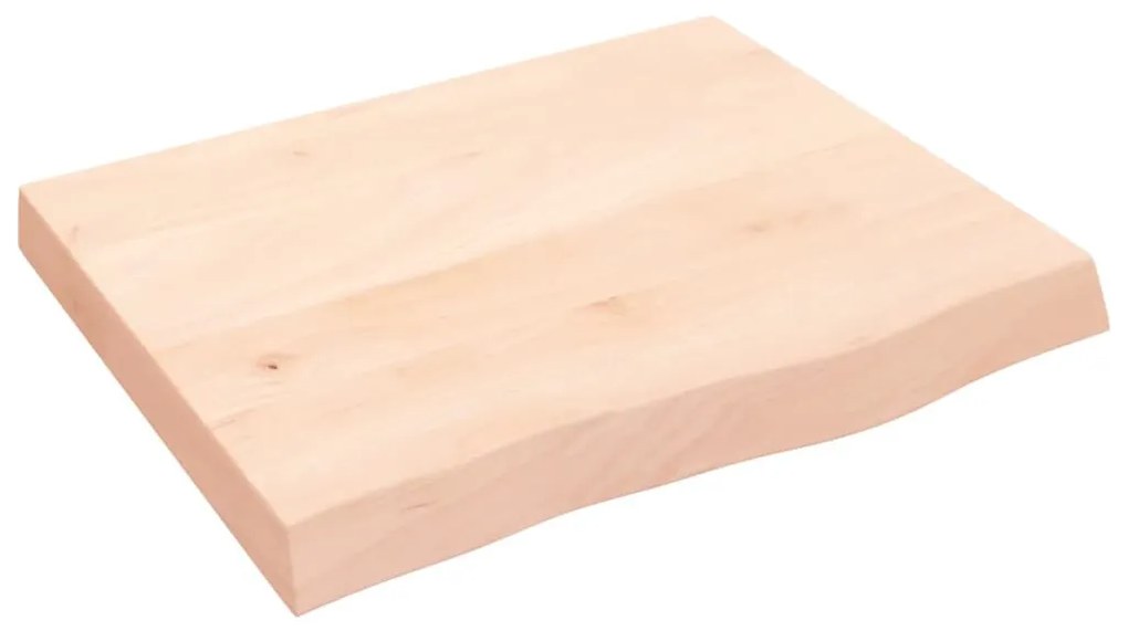 kezeletlen tömör fa fürdőszobai pult 60x50x(2-6) cm