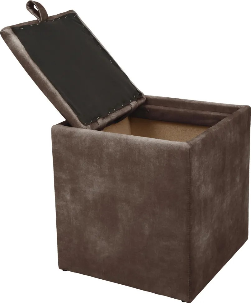 Box puff - P05 szövet - barna R