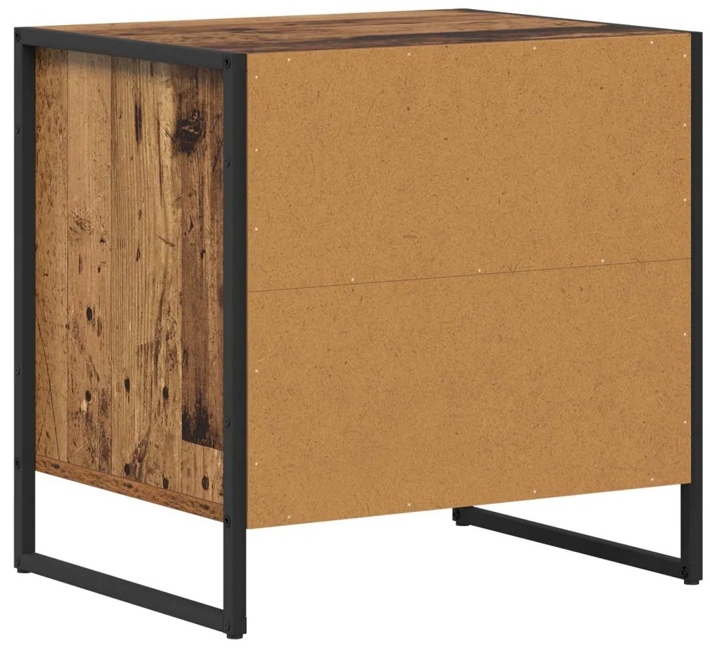 Éjjeli asztal fiókkal Öreg fa 50 x 39,5 x 50 cm Faanyag
