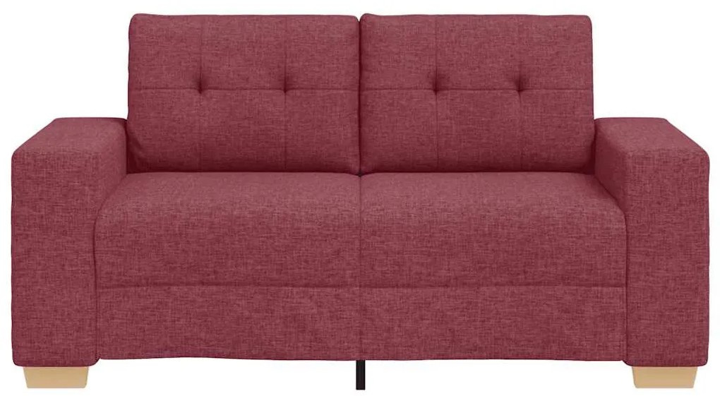 borvörös szövet loveseat kanapé 120 cm