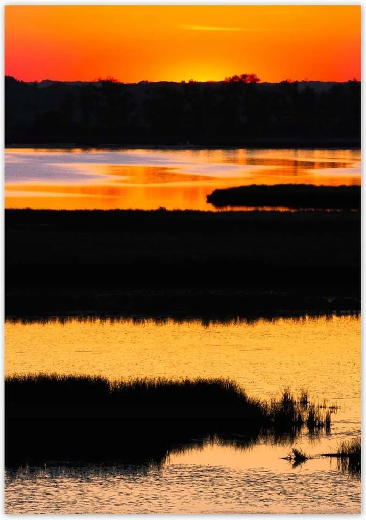 Poszterek 70x100 Naplemente tó