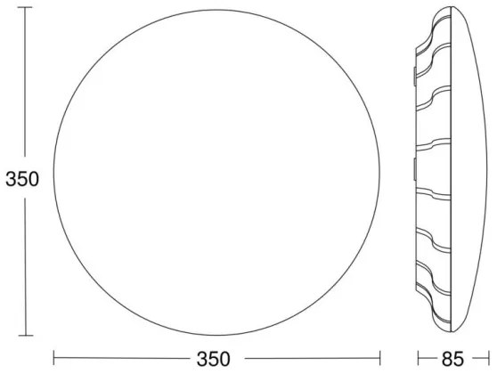 Steinel 068059 - LED Mennyezeti lámpa érzékelővel RS PRO S30 SC 25,8W/230V 3000K