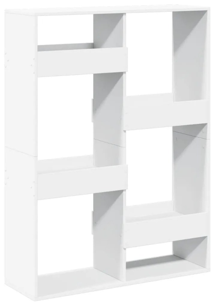 fehér szerelt fa könyvespolc 100 x 33 x 135 cm