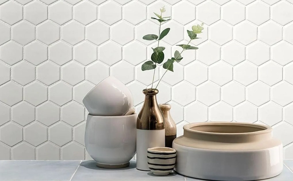Mozaik dekorcsempe 133422 White