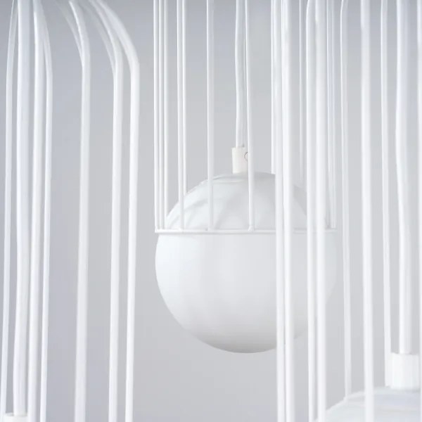 Sollux SL.1335 - Csillár zsinóron BRINA 3xG9/8W/230V fehér