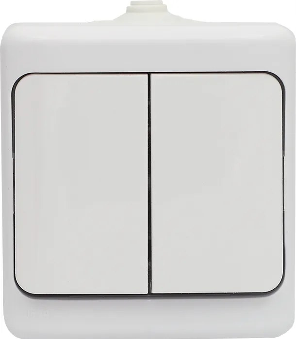 Falra szerelhető gyertyatartó összekötő hermetikus fehér IP54 Szellő 180405