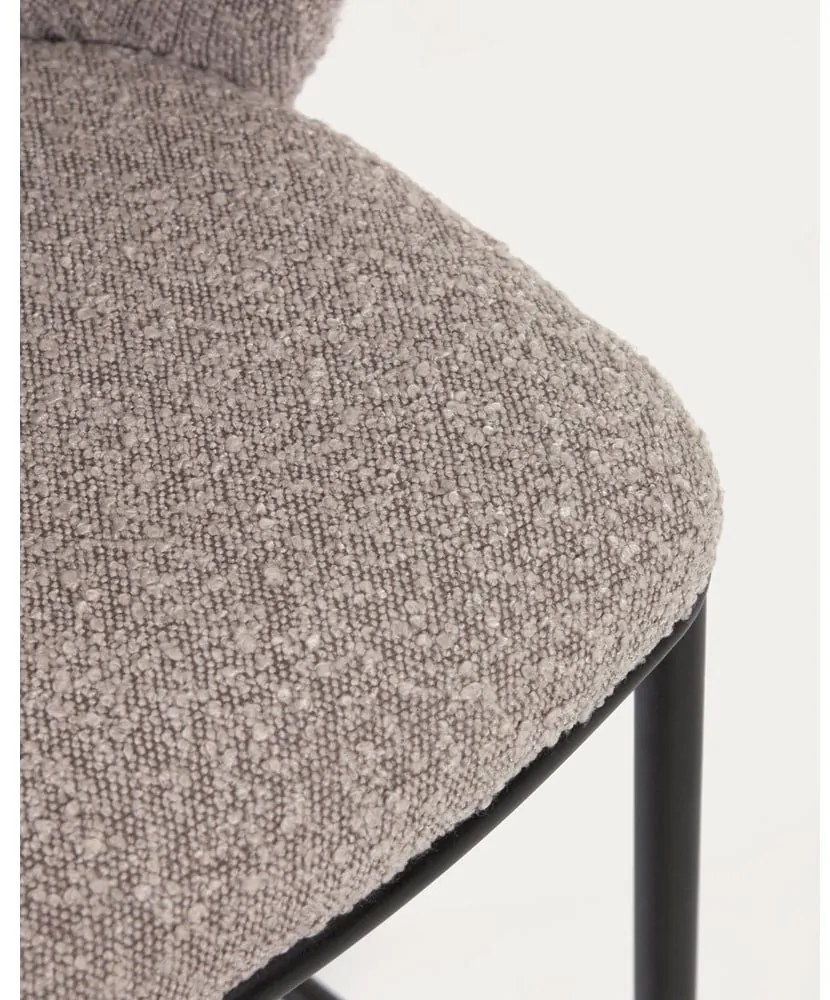 Szürke bárszék szett 2 db-os (ülésmagasság 65 cm) Ciselia – Kave Home