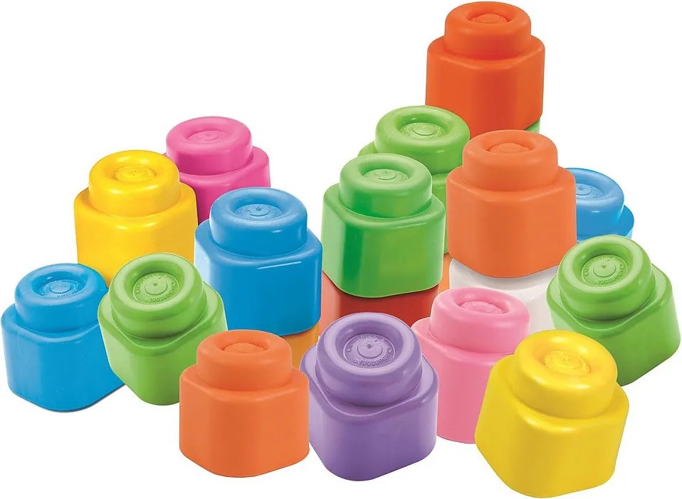 Színes Clemmy puha építőkocka 40 db-os Clementoni