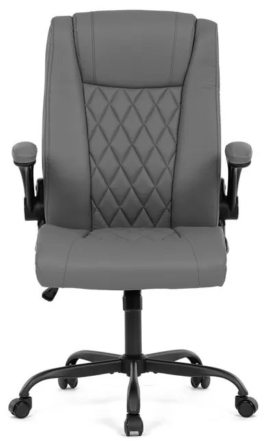 Irodai szék hintamechanikával, szürke műbőr kárpittal. KA-Y344 GREY