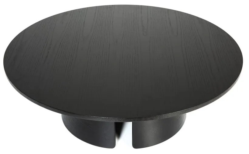 Cep fekete dohányzóasztal, ø 110 cm - Teulat