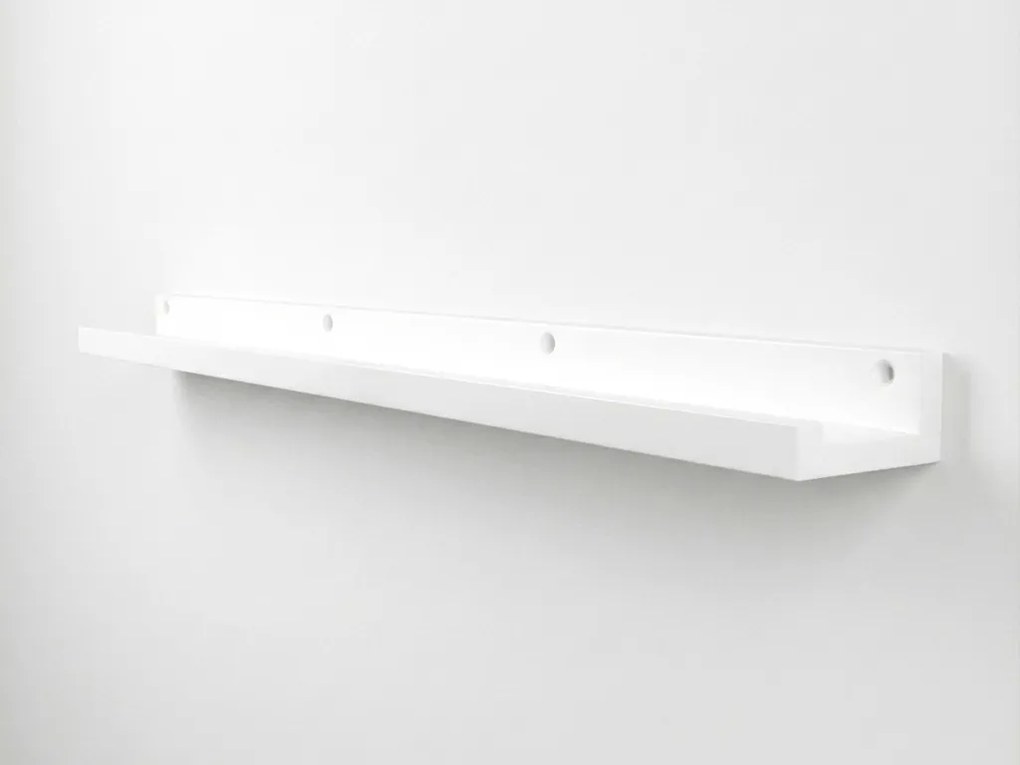 Fali polc képekhez FOTOPLANK 120 cm, fehér